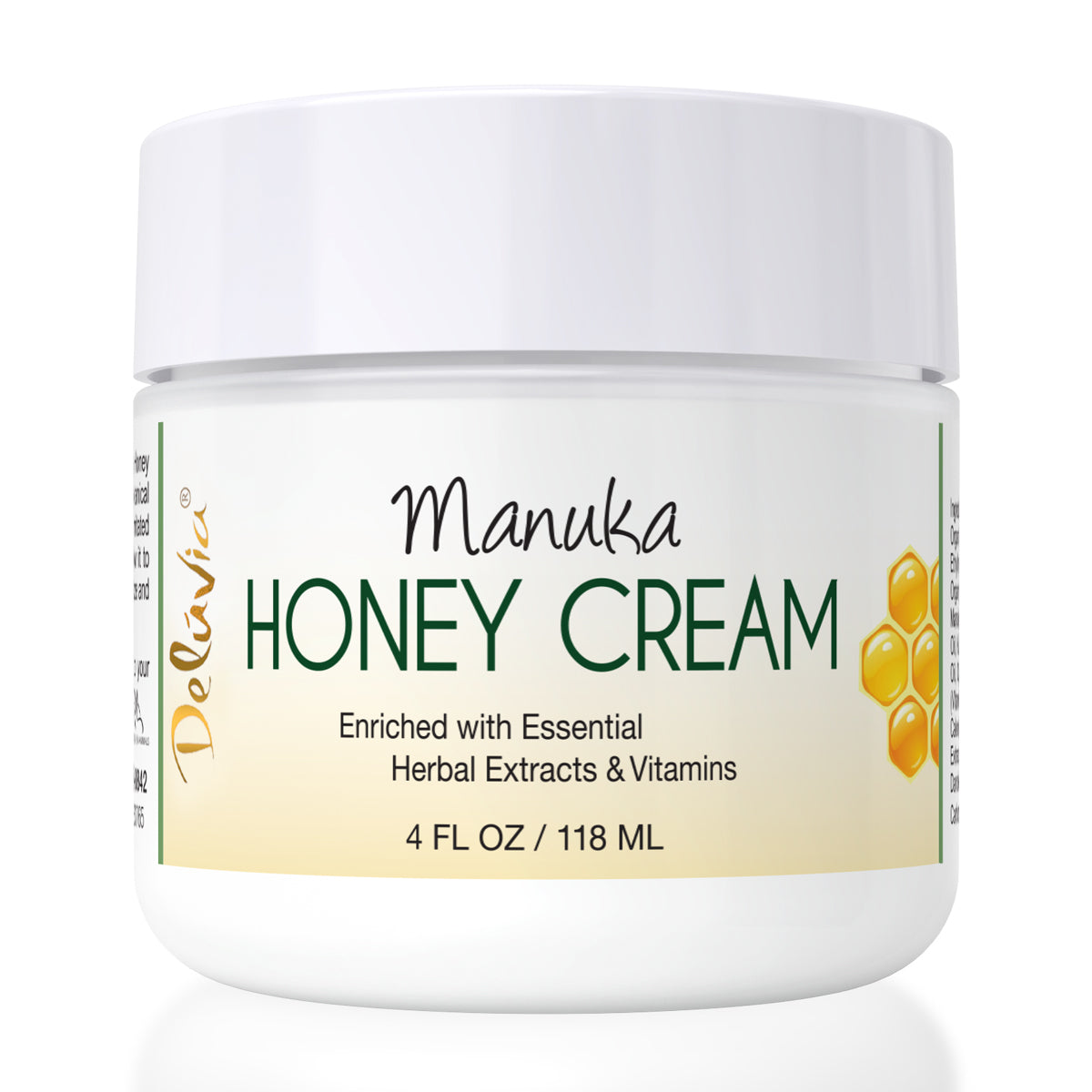 Pure Manuka Honey Cream 4oz - Natural Skincare for Dry Skin, Eczema & Acne - Perfect for Daily Moisturizing & Healing