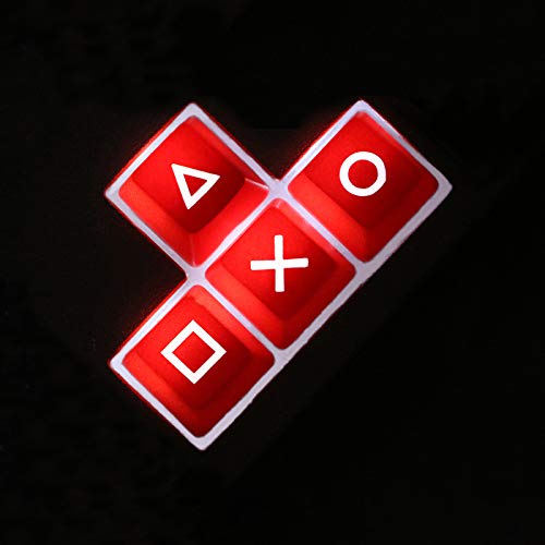 Red Cherry MX Keycaps Set - OEM Profile Gaming Arrow Keycaps for Mechanical Keyboards - DIY Replacement for Enhanced Gaming & Typing Experience - Perfect for Esports, Office & Home Use