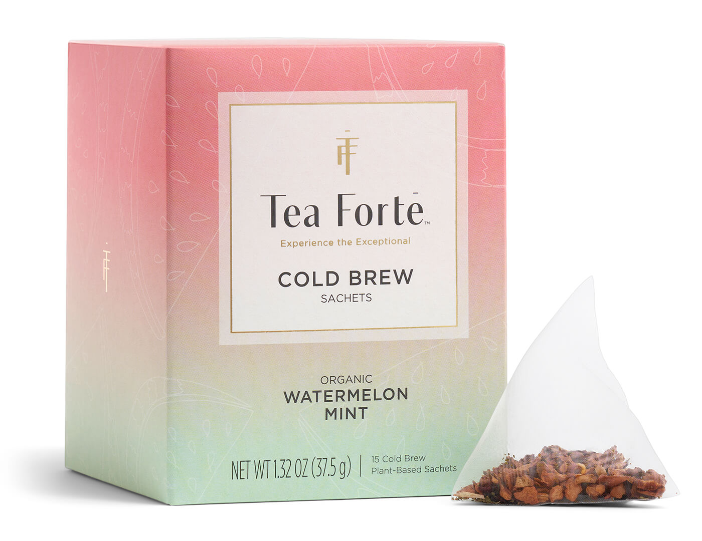 Refreshing Cold Brew Watermelon Mint Tea Bags - Iced Tea for Summer, Hydration & Relaxation - Perfect for Hot Days, Picnics & Office Breaks