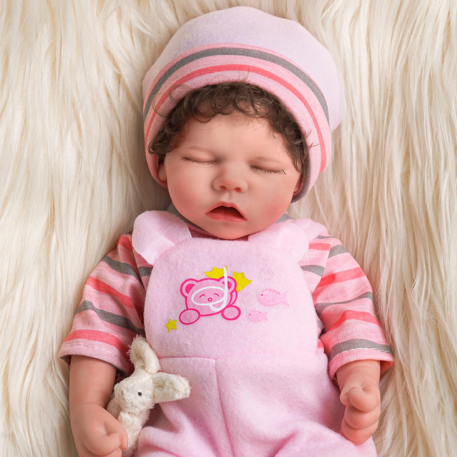 12-Inch Realistic Lifelike Reborn Baby Doll Girl - Platinum Silicone Body, Sleeping Newborn Doll with Soft Body | Perfect Gift for Kids 3+ Years Old | Great for Role Play, Collecting & Emotional Comfort