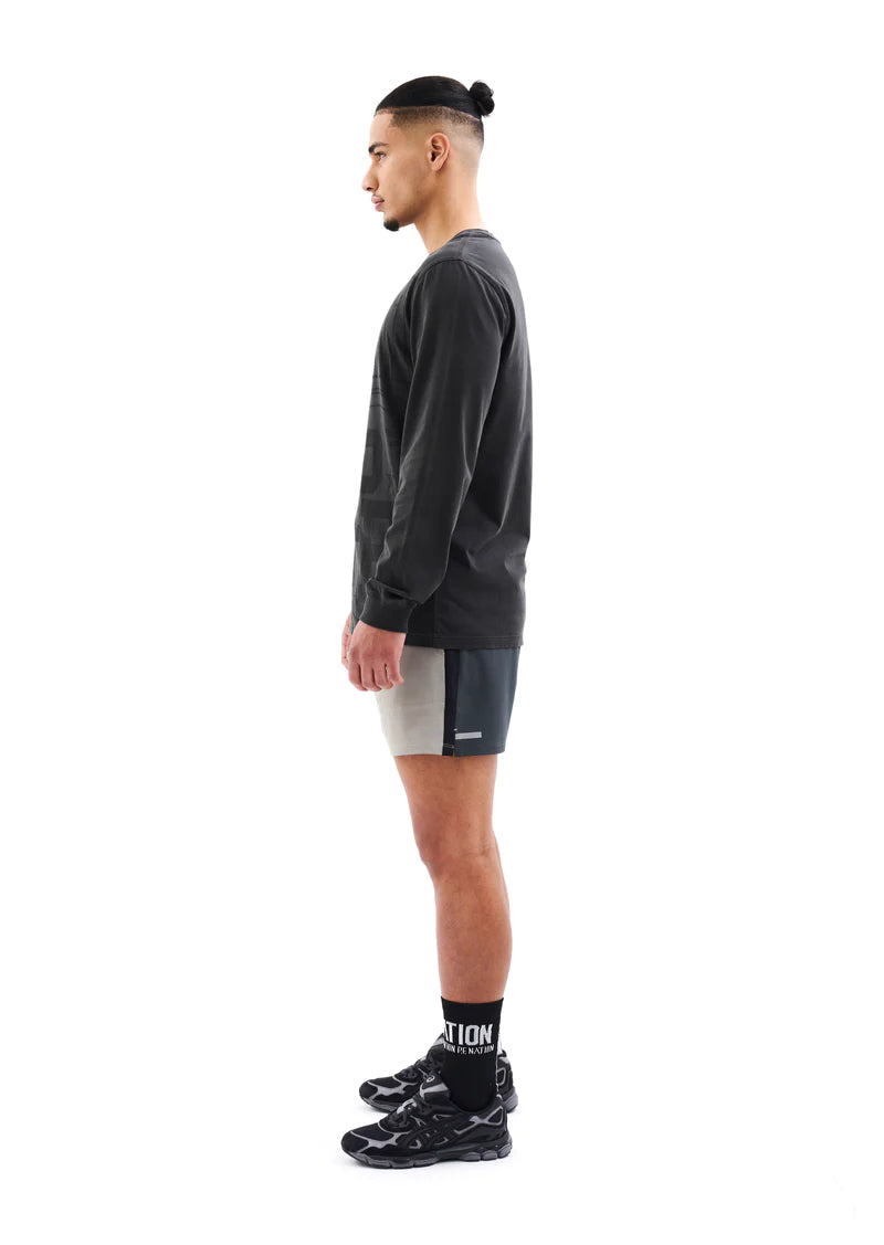 ACE HIGH Long Sleeve T-Shirt in Black | Premium Cotton Men's Casual Tee for Everyday Wear & Street Style