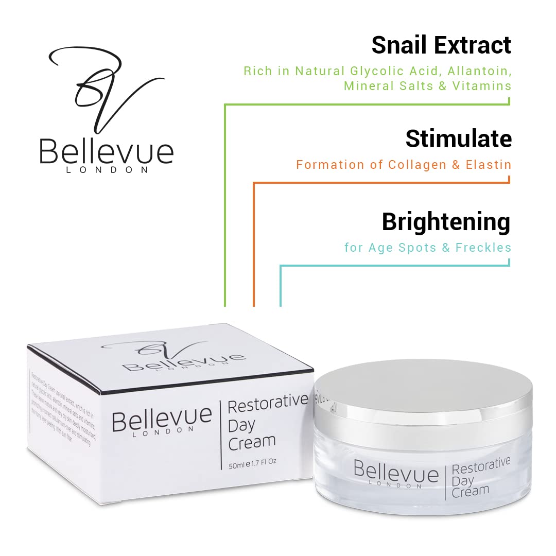Restorative Anti-Aging Day Cream 50ml - Firming & Wrinkle Reducing Face & Neck Moisturizer for Women & Men | Hydrating Skin Care with Regenerating Properties for Daily Youthful Glow