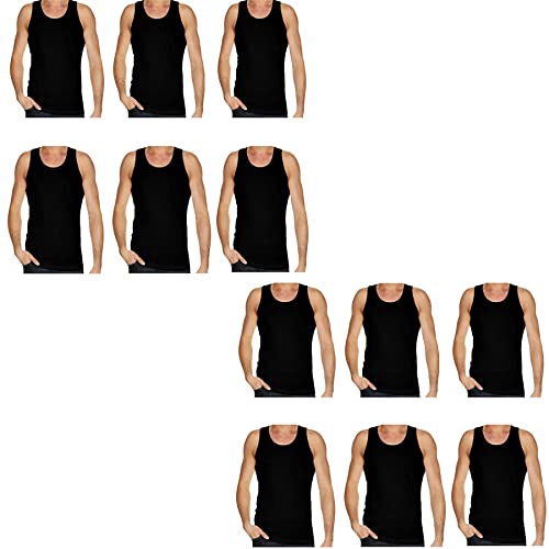 Plain Black Pack of 12