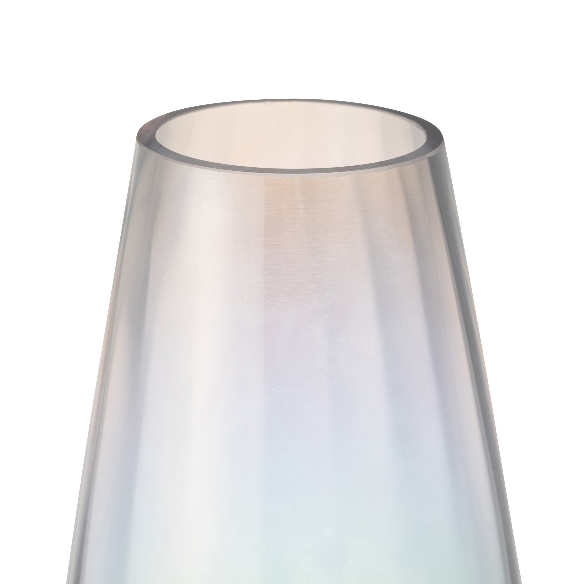 Luster Flower Vase Small Clear Glass - Elegant Home Decor for Centerpieces, Weddings & Tabletop Arrangements