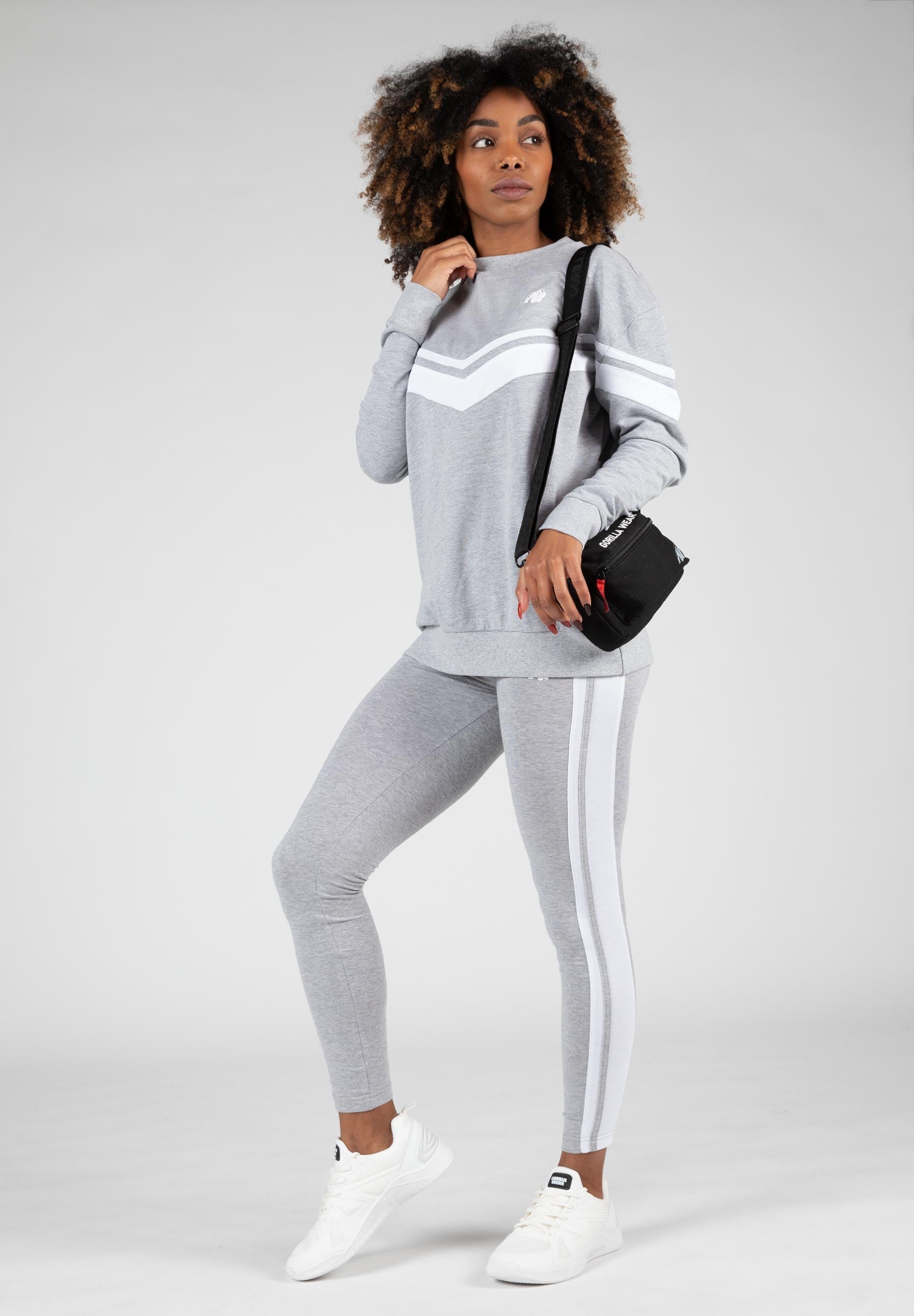 Hailey Oversized Sweatshirt for Women - Soft Gray Melange Pullover Hoodie | Cozy Loungewear, Casual Streetwear & Winter Layering Essential