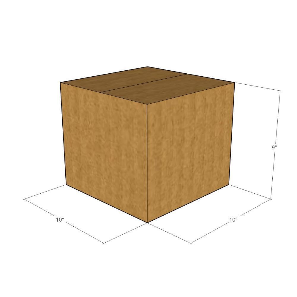 100-Pack 10x10x9 Inches 32 ECT Corrugated Shipping Boxes | Heavy Duty Moving Boxes for Business, Office & Home Use | Perfect for Ecommerce, Storage & Relocation