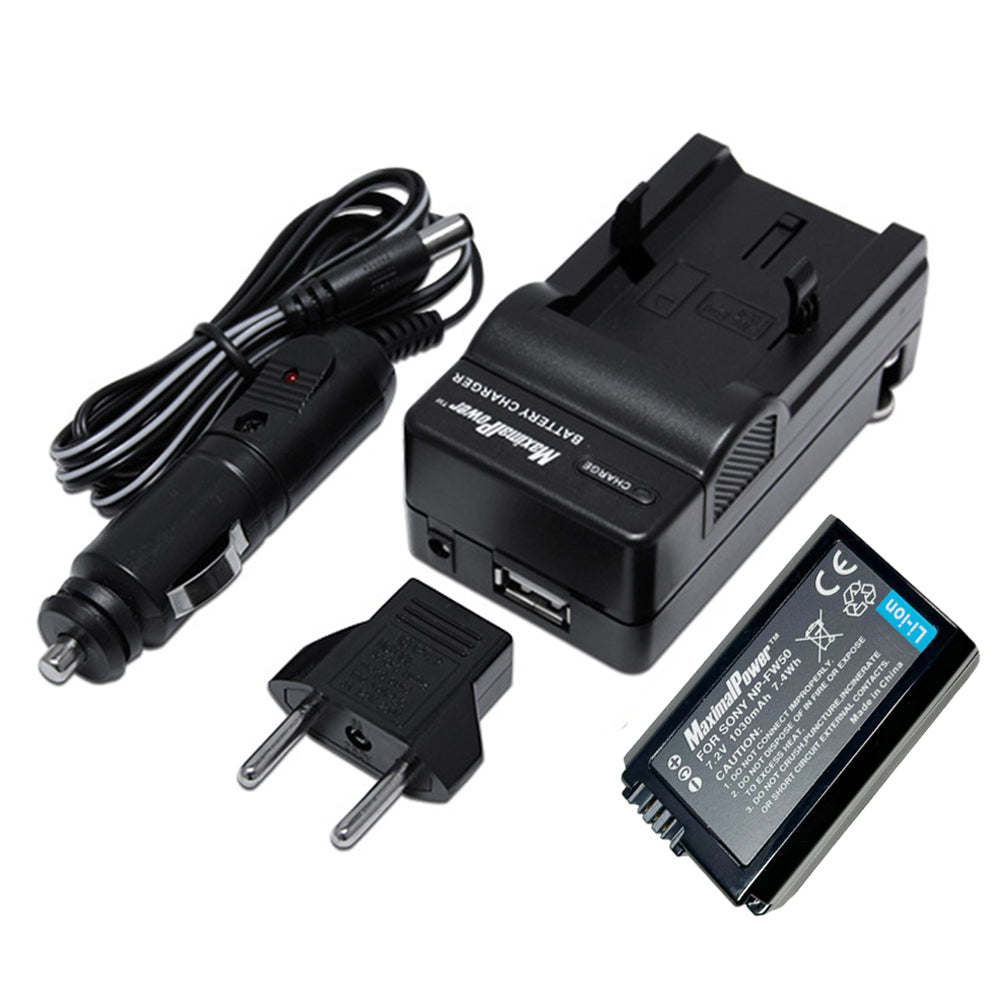 7.2V 1030mAh Replacement Battery for Sony NP-FW50 Digital Camera - Compatible with Sony Alpha DSLR & Mirrorless Cameras - Perfect for Travel Photography & Vlogging