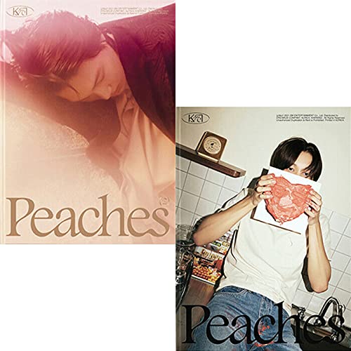 EXO KAI PEACHES 2nd Mini Album Photobook Set - 2 Versions (Peaches & Polaroid Kisses) with 2 Photo Books, 2 Postcards, Memory Film & 4 EXO Store Gift Cards | K-Pop Collectibles for Fans, Gift Ideas for EXO-L