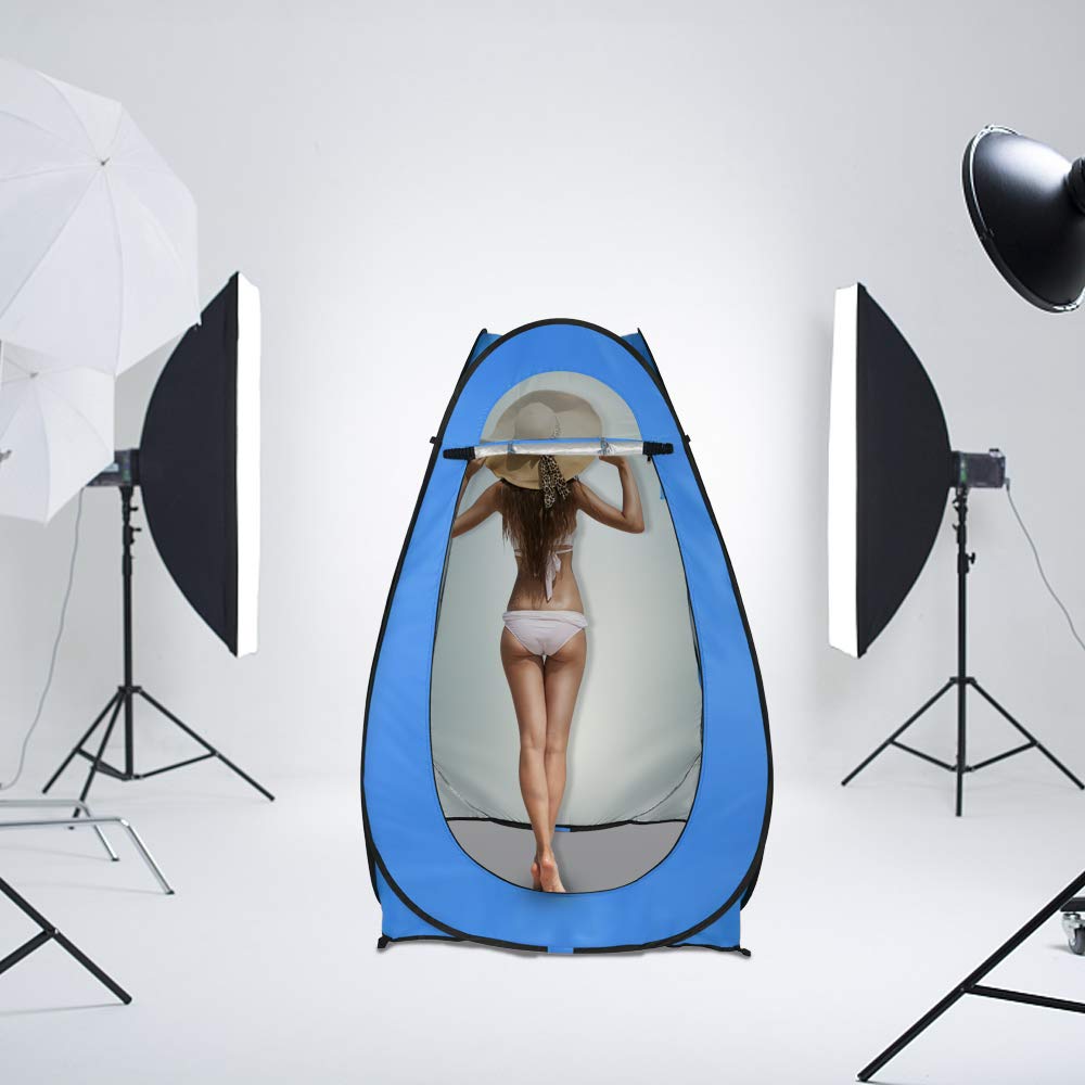 Outvita Pop Up Shower Tent - Instant Privacy Changing Room & Portable Toilet Tent for Camping (6.23FT Height) - Lightweight Outdoor Shelter for Beach, Hiking, Fishing, Picnics with Carry Bag & 4 Stakes - Perfect for Outdoor Adventures, RV Trips, and Emergency Use