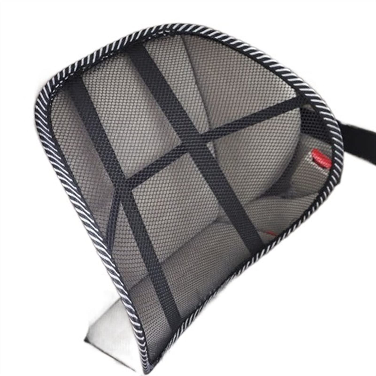 Tyfanag Car Back Support Cushion - Lumbar Support Pillow with Mesh Ventilation for Office, Home & Car Use - Ergonomic Seat Cushion for Driving, Working & Relaxing (No Massage Beads)