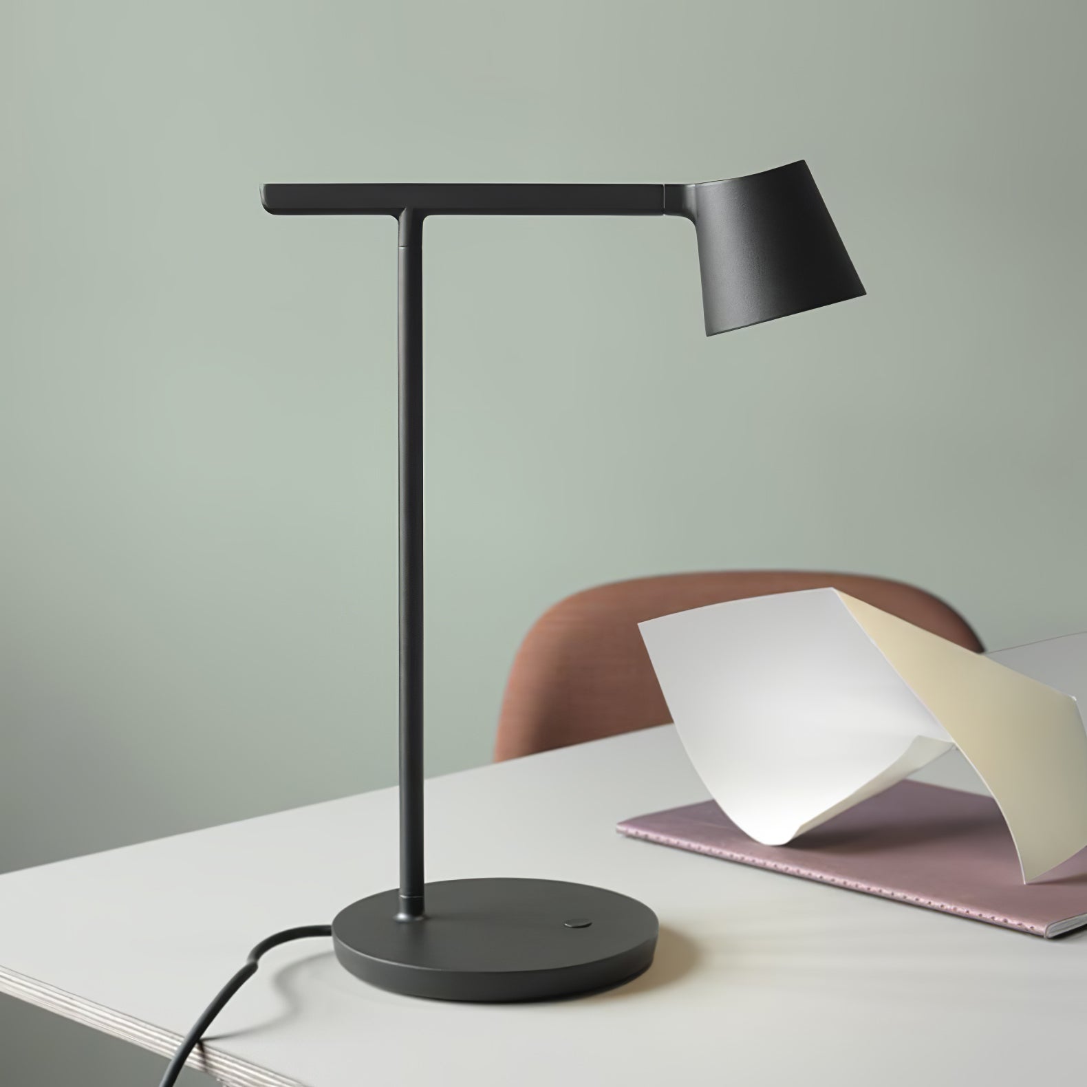Modern LED Tip Table Lamp - Adjustable Brightness & USB Charging for Bedroom, Office & Living Room - Perfect for Reading, Working & Relaxing