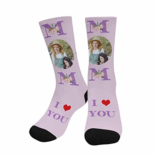 Heart Mom Pink Purple