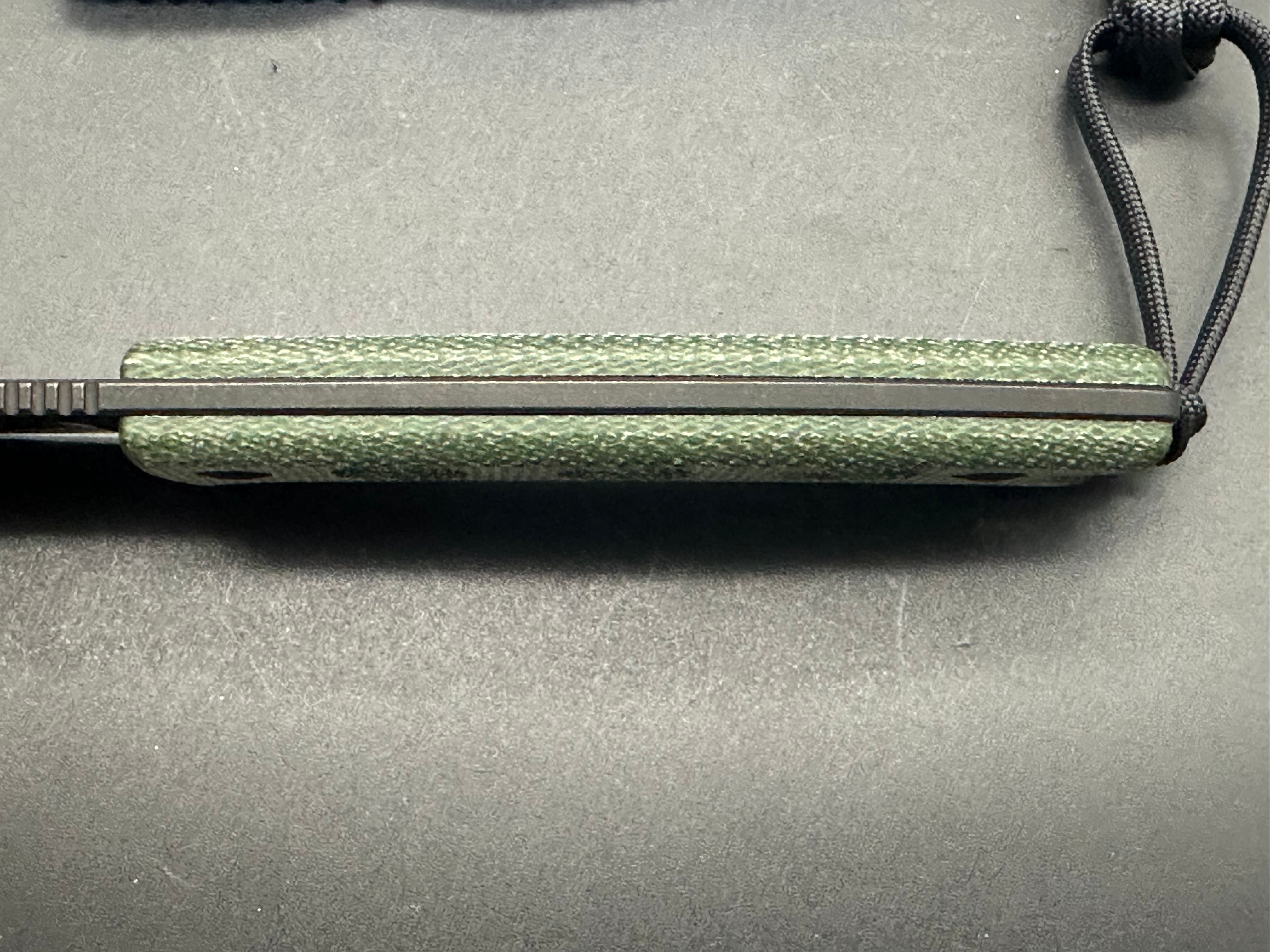 SENCUT Waxahachie Fixed Blade Knife - Premium Dark Green Micarta Handle - Outdoor Camping, Hunting, Survival EDC Knife