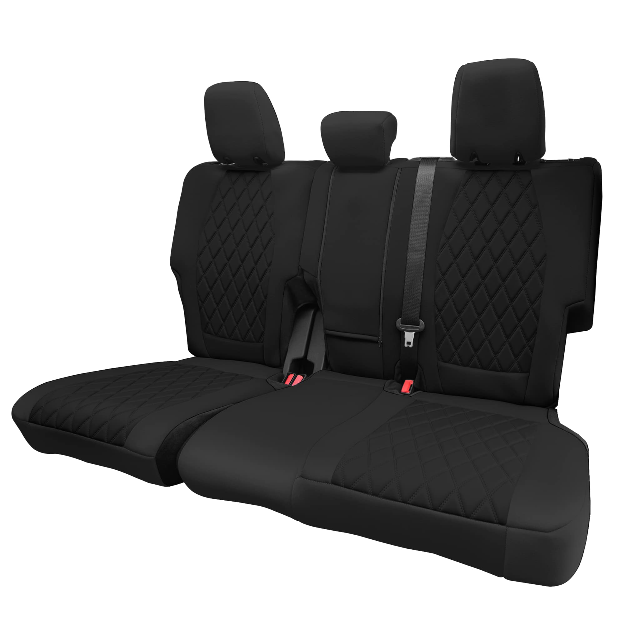 Custom Fit Neoprene Seat Covers for Ford Bronco 2021-2022 | Waterproof SUV Front & Rear Seat Protectors | Neosupreme Black Car Seat Covers | Perfect for Off-Roading, Camping & Daily Commute