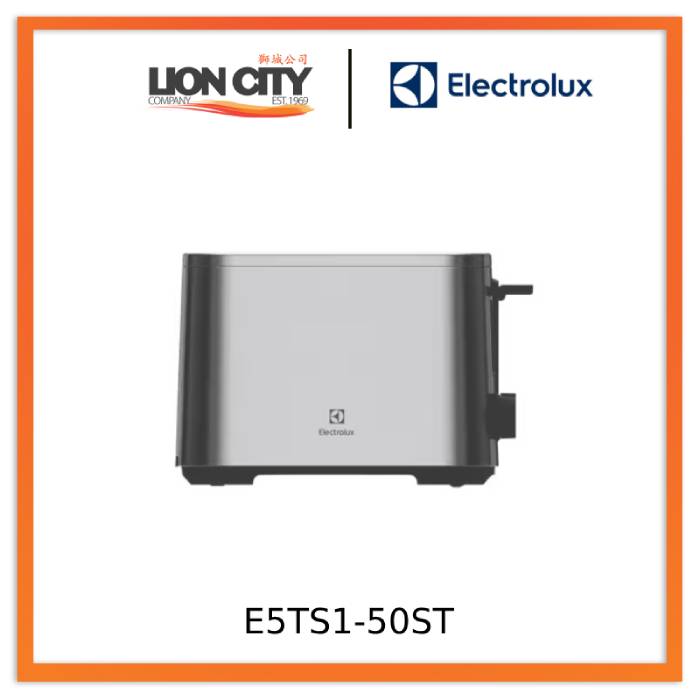 Electrolux E5TS1 50ST2 2-Slice UltimateTaste 500 Toaster - Perfect for Breakfast, Sandwiches & Bagels - Quick & Even Toasting for Home or Office Use