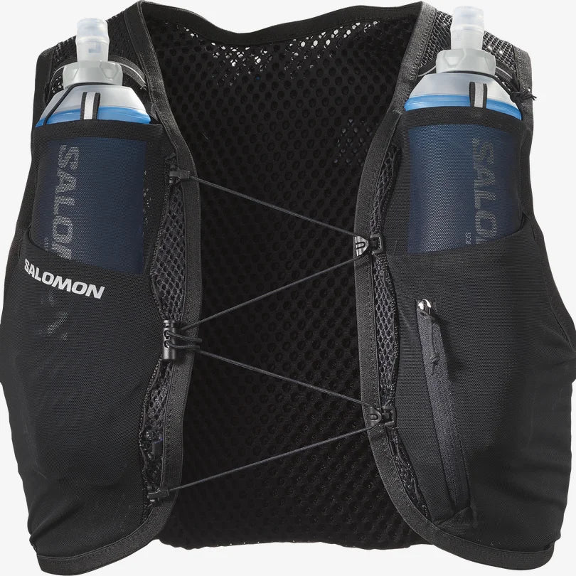 Active Skin 4 Running Hydration Vest with Water Flasks - Lightweight Breathable Unisex Trail Running Gear for Marathon, Hiking & Outdoor Sports