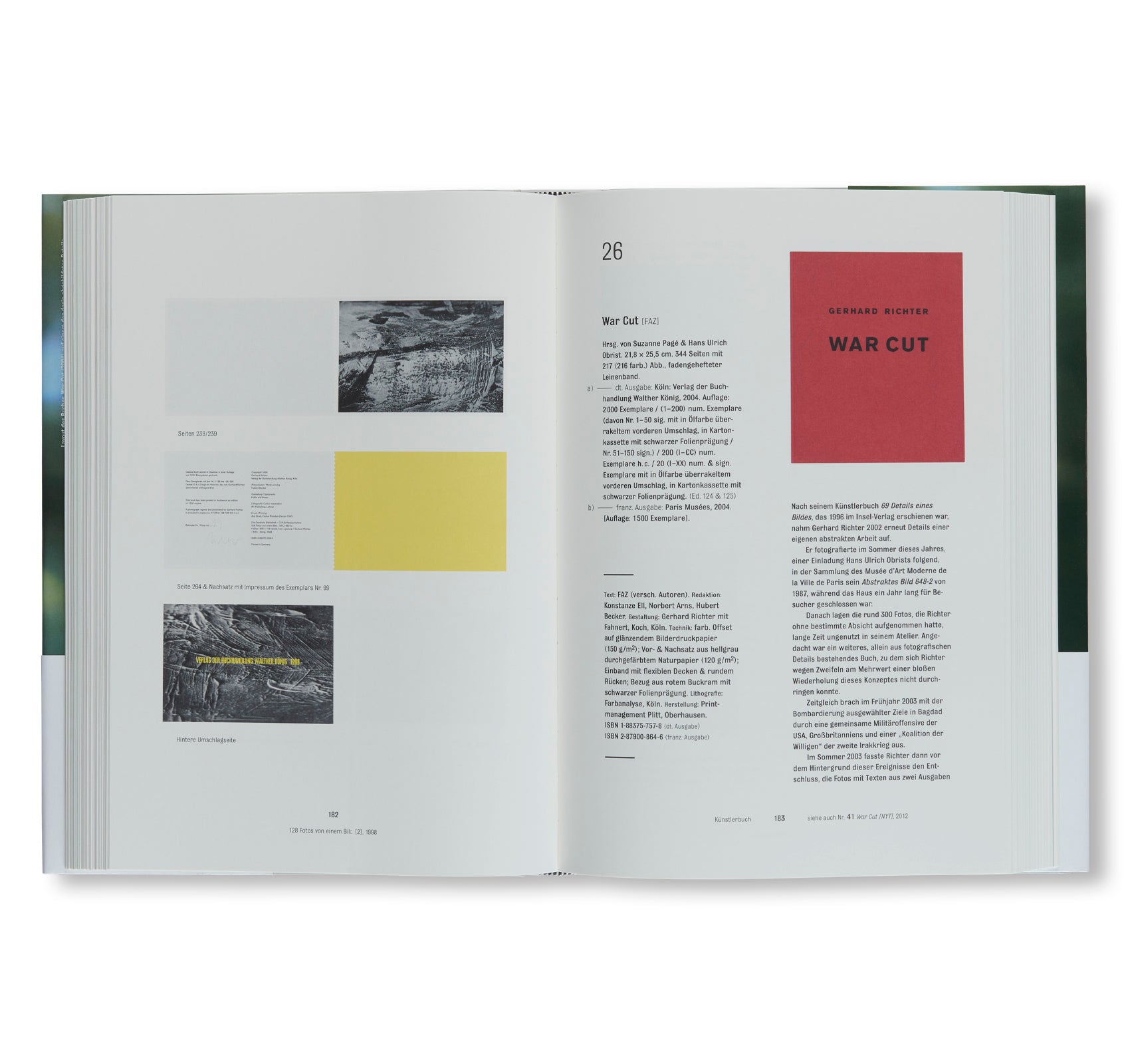 Gerhard Richter Artist Books and Editions 1966-2021 - Limited Edition Art Catalog for Collectors & Museum Exhibitions