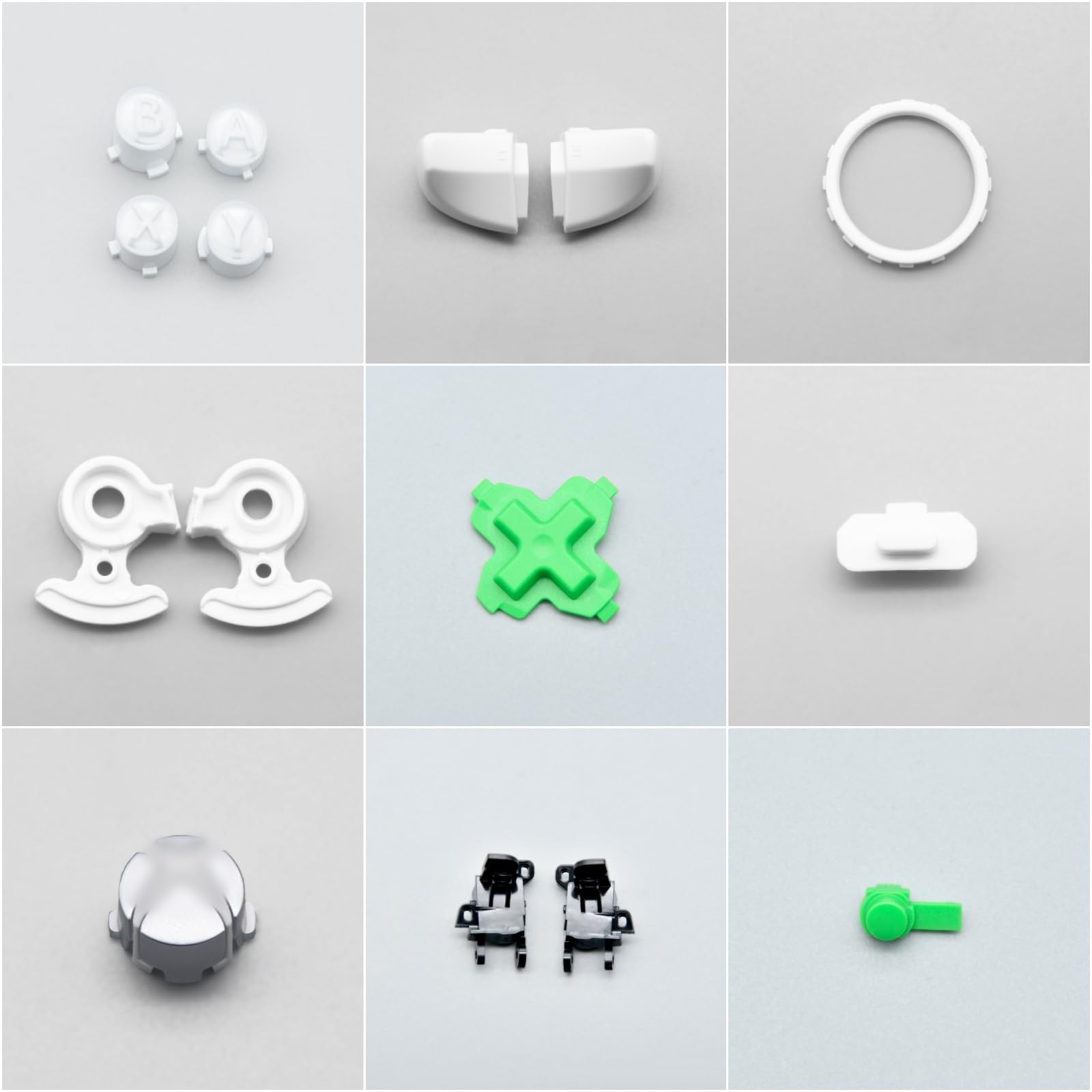 Xbox Elite 1st Controller Replacement Housing Shell Kit - Full Case Cover, Faceplate, Middle Frame, Side Rails, ABXY LT RT Buttons, LB RB Bumper Accessories (White) | Compatible with Xbox Elite 1st Gen | Perfect for Controller Repair & Customization | Gaming Accessories for Enhanced Gameplay Experience