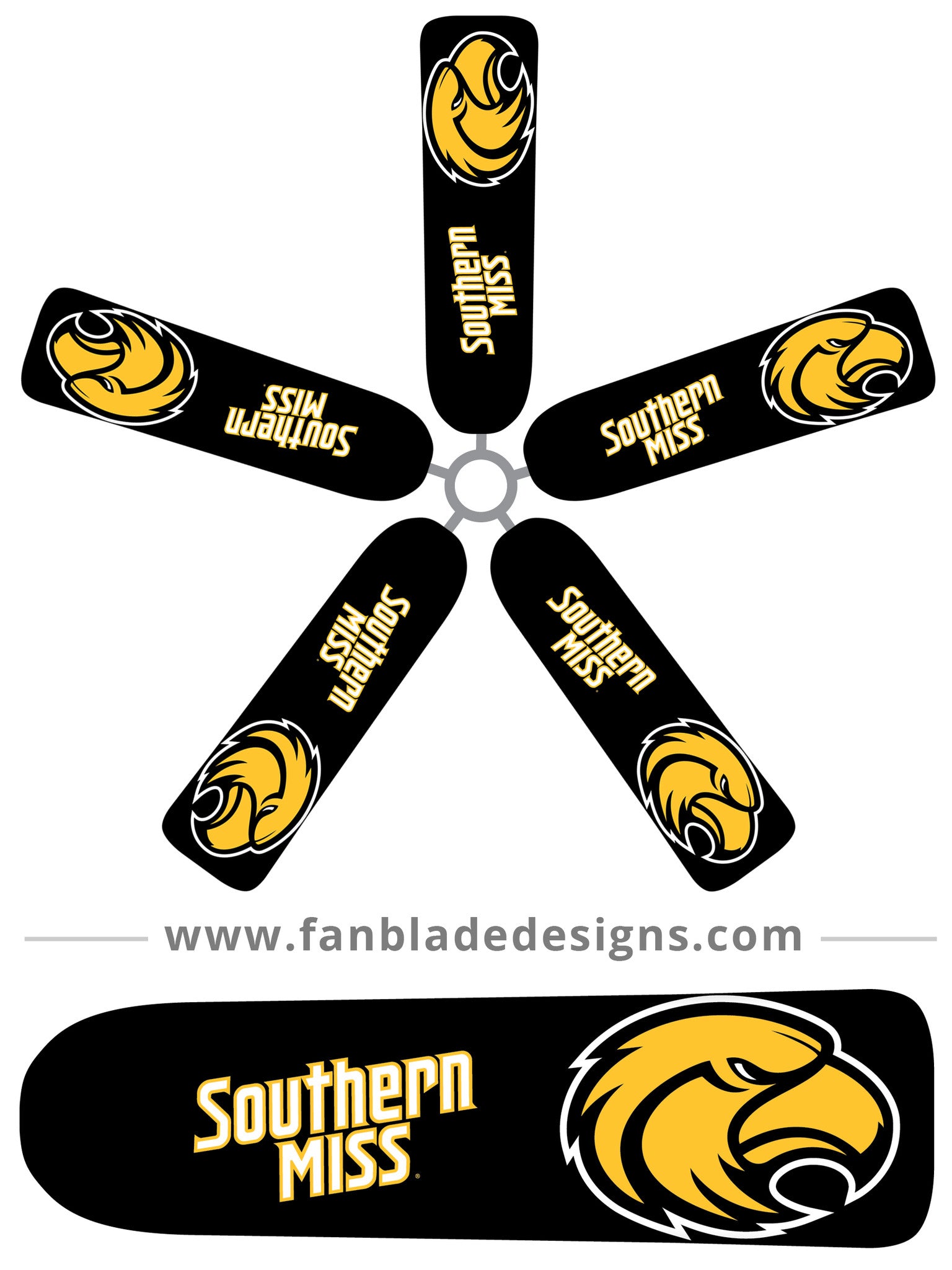 University of Southern Mississippi Golden Eagles Apparel & Merchandise - $19.99 Sale | Official Licensed Fan Gear for Sports Enthusiasts - Perfect for Game Days, Alumni Events & School Spirit Wear