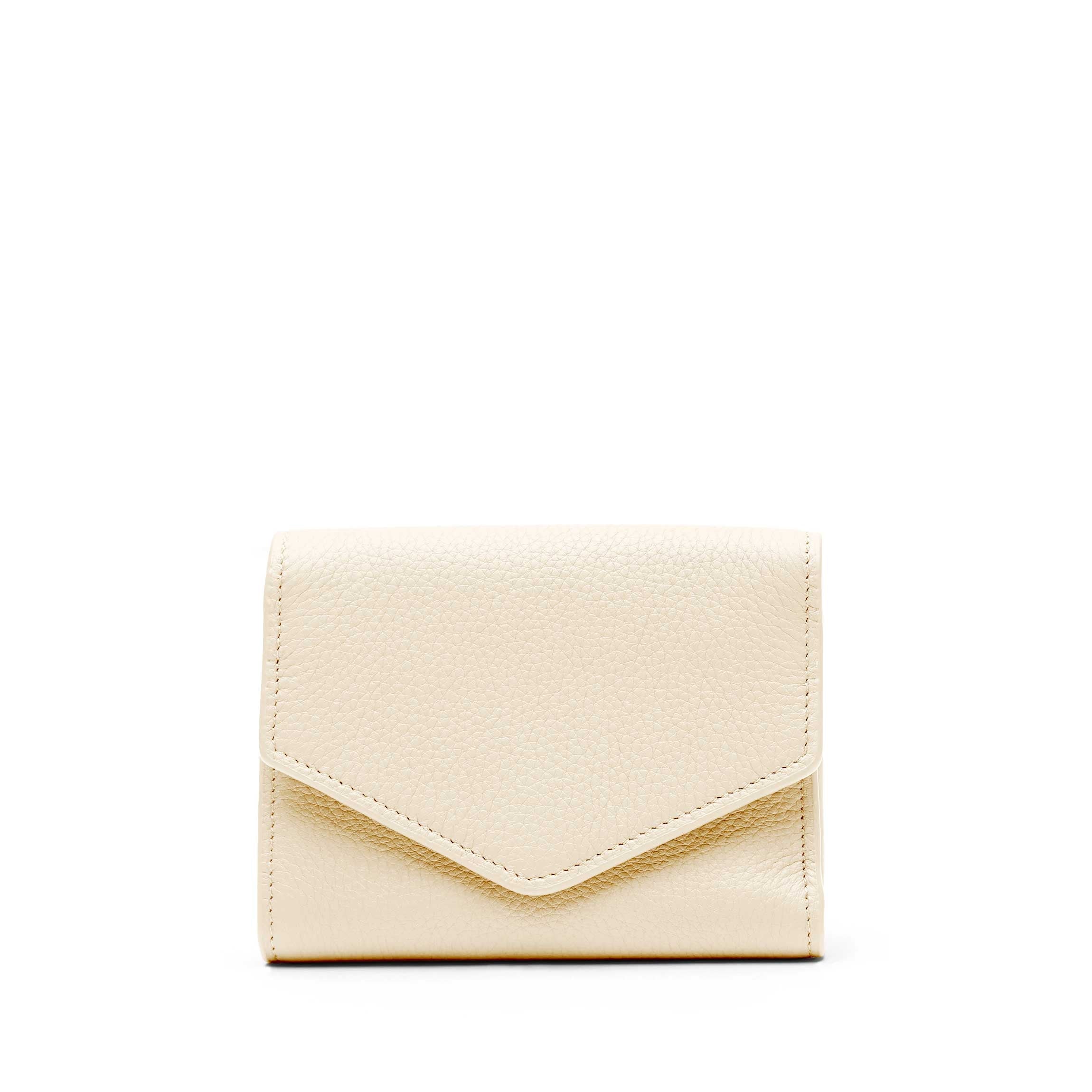 Haven Trifold Wallet Sand - Genuine Leather RFID Blocking Slim Wallet for Men & Women | Perfect for Travel, Business & Everyday Use
