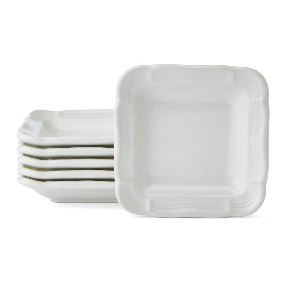 French Countryside® 50th Anniversary Set of 4 Appetizer Plates - Elegant Dinnerware for Cheese, Hors d'Oeuvres & Entertaining - Perfect for Anniversary Gifts, Bridal Showers & Dinner Parties