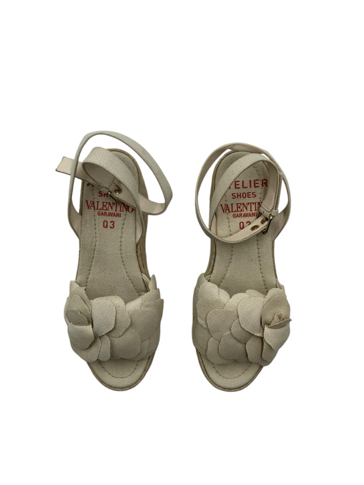 Valentino Atelier 03 Rose Edition Women's Wedge Sandals Size 40 (US 10) - Perfect for Summer Weddings & Beach Vacations