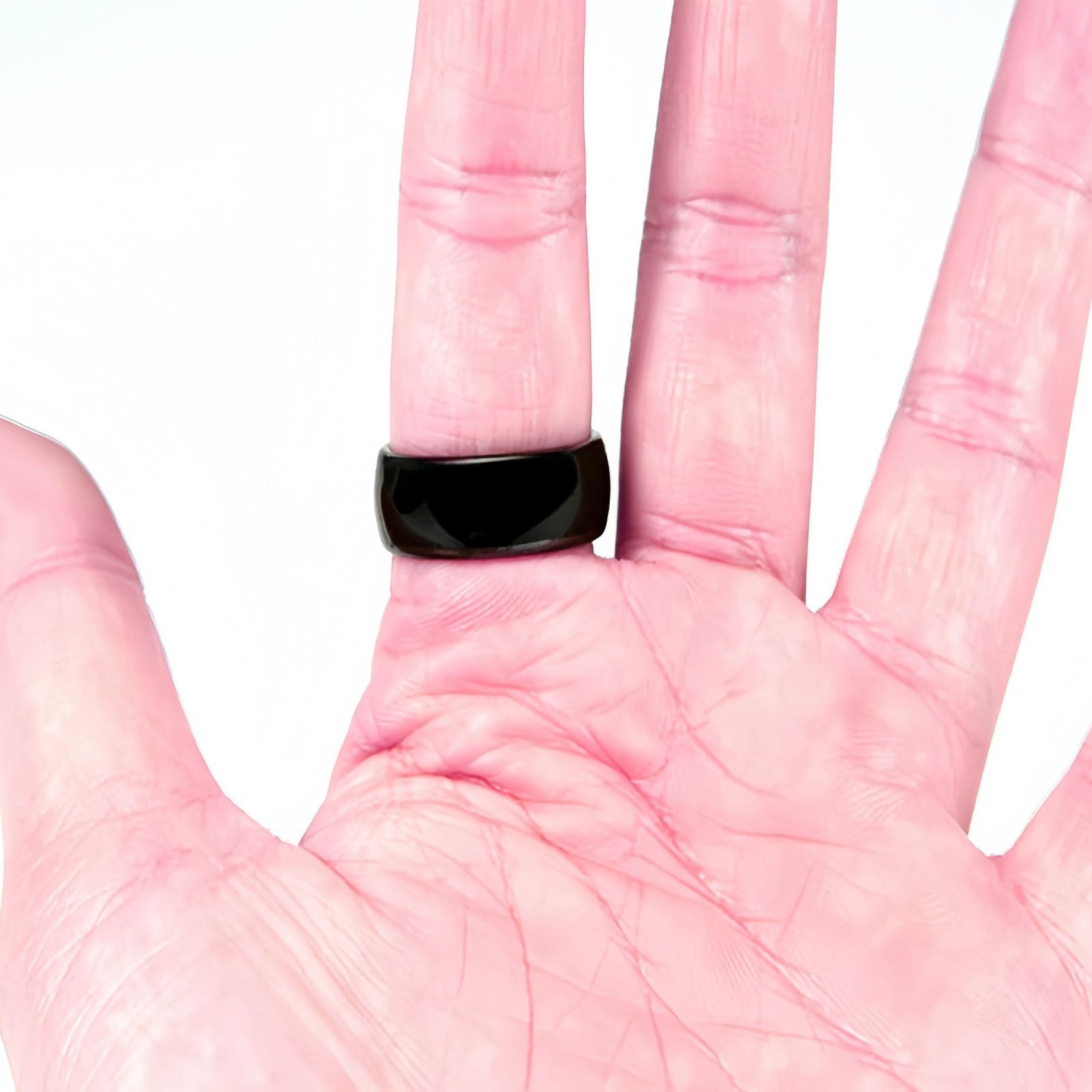 CCYLEZ NFC Smart Ring - Waterproof Ceramic Wearable Tech for Contactless Payments, Access Control, Attendance Tracking - Size 10 - Perfect for Office Security, Gym Entry & Cashless Transactions