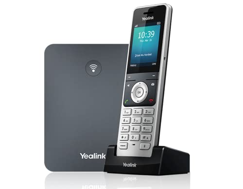 Yealink W76P IP DECT Phone Bundle with W56H Handset & W70 Base - Certified Refurbished for Home & Office VoIP Communication