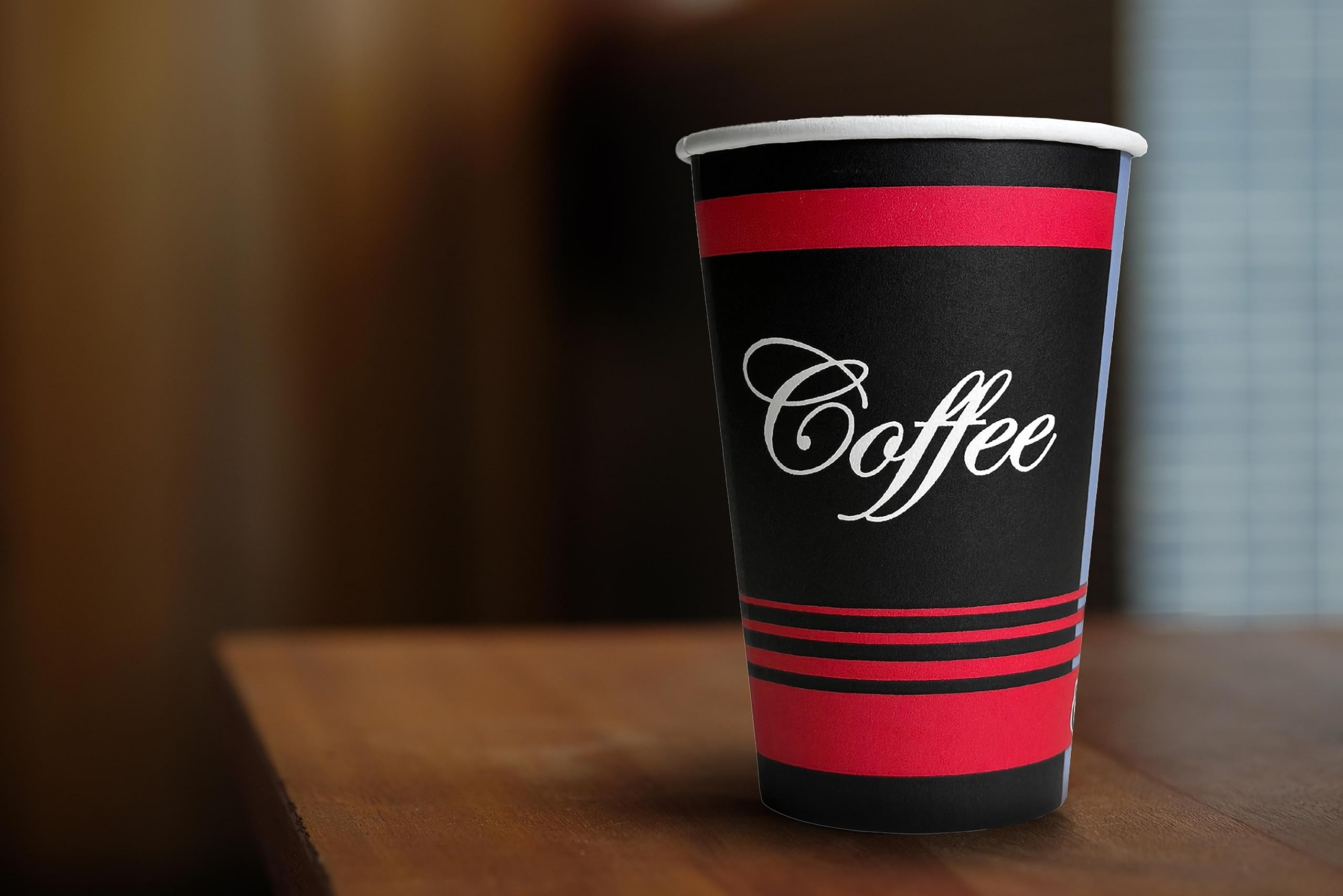 EcoQuality 20 oz Extra Large Disposable Paper Cups - Bulk Pack of 100 for Hot & Cold Beverages, Coffee, Tea, Cocoa - Perfect for Travel, Office, Restaurants, Concession Stands & Outdoor Events