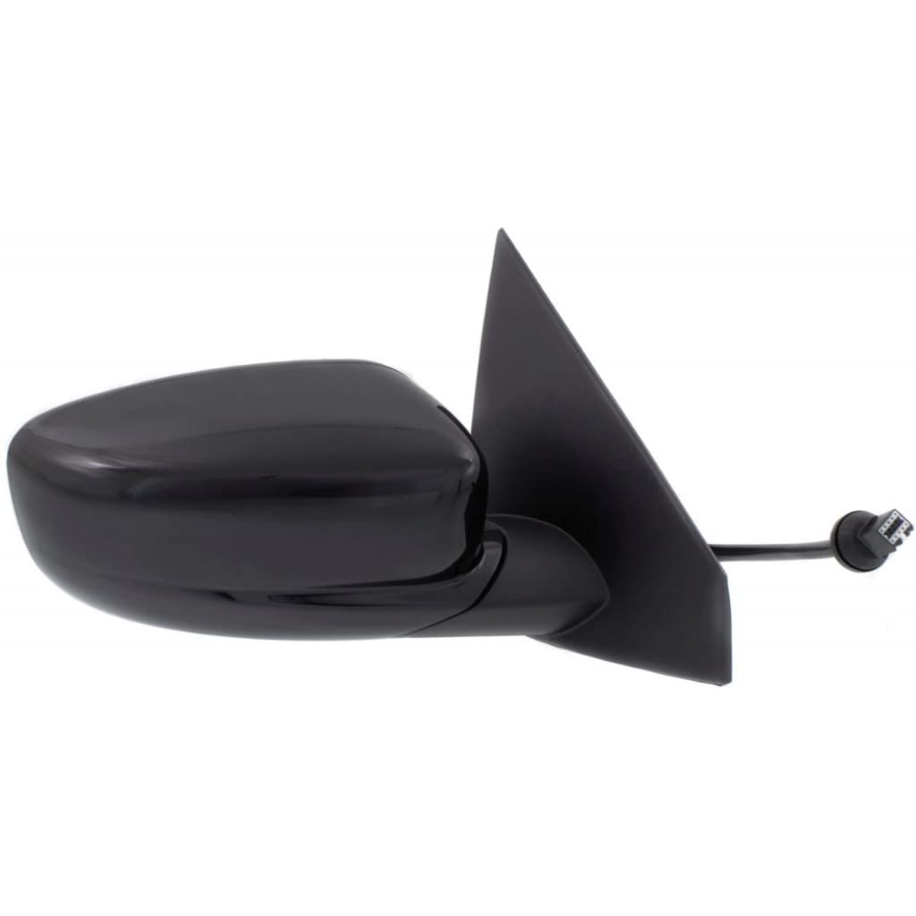 2014-2015 Dodge Dart Passenger Side Power Heated Manual Folding Paintable Door Mirror Replacement for 5SP101X8AA & CH1321410 - Perfect for Winter Driving & DIY Auto Repairs