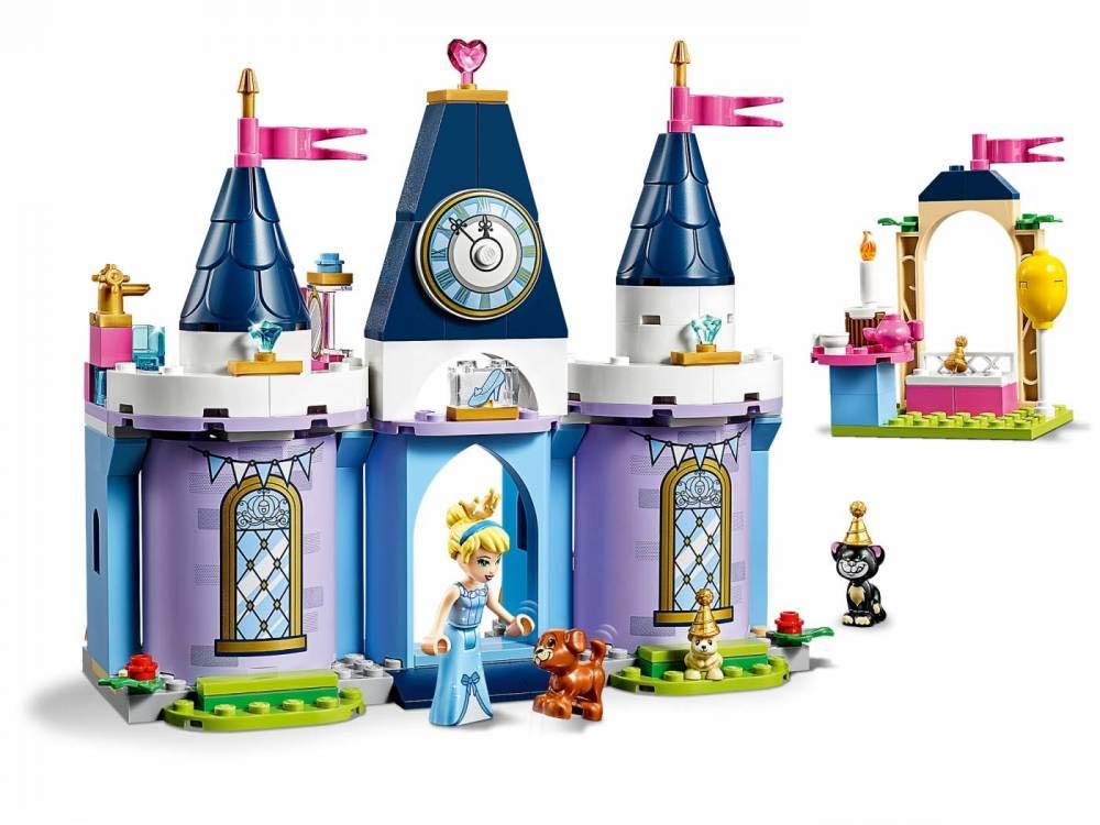LEGO Disney Cinderella’s Castle Celebration 43178 Building Kit (168 Pieces) - Creative Toy for Kids, Disney Princess Fans & Collectors - Perfect for Birthday Gifts, Christmas Presents & Playtime Fun
