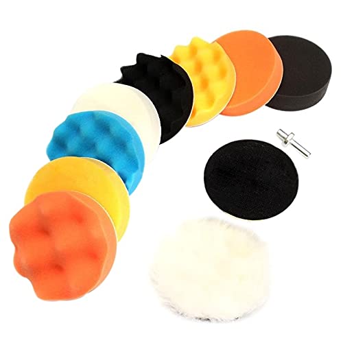 10-Piece Car Polishing Pad Set - Premium Auto Detailing Sponge Wheels for Vehicle Washing, Buffing & Waxing (Perfect for DIY Car Detailing & Professional Auto Shine)