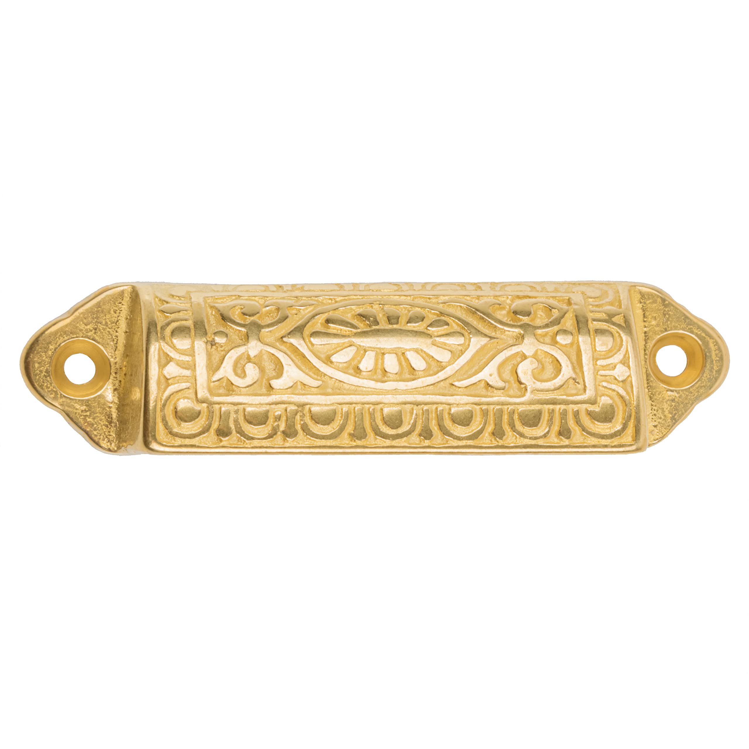 Vintage Brass Cup Drawer Pulls 3