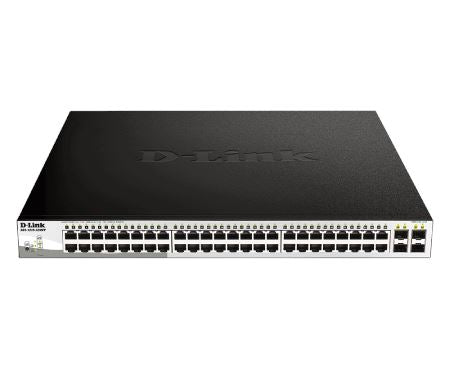 D-Link DGS-1210-52MP 52-Port Gigabit Smart Managed PoE Switch | Network Switch for Business & Office | High-Speed Data Transfer & Power Over Ethernet for IP Cameras, VoIP Phones & Wireless Access Points