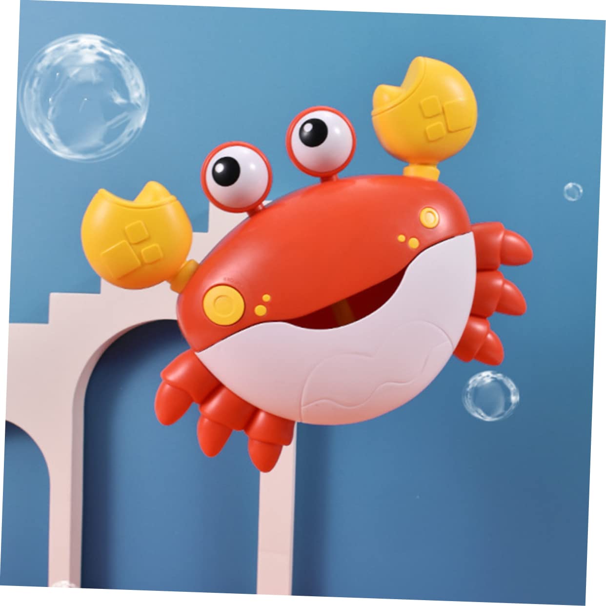 RORPOIR Bubble Bath Machine - Crab Bubble Maker for Kids, Fun Shower & Bath Toy, Red Plastic Animal Bath Toys for Toddlers & Children - Perfect for Bathtime Play and Sensory Development