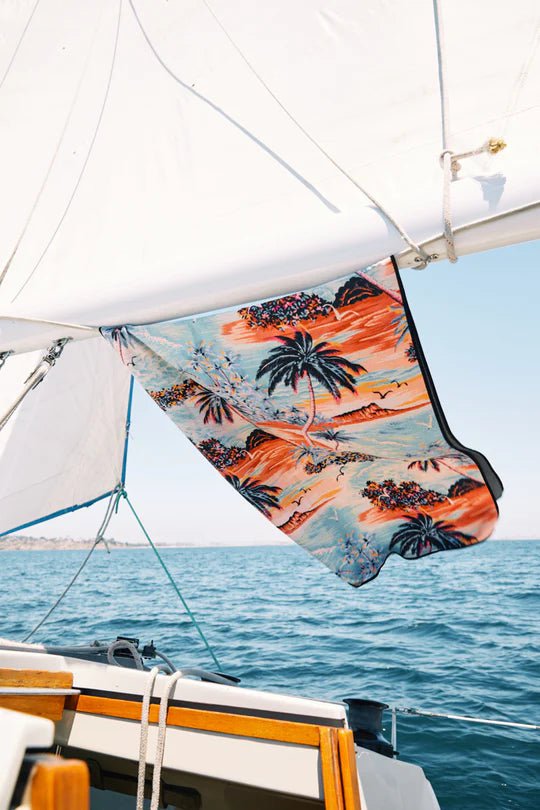 Nomadix Original Quick-Dry Travel Towel - Lightweight, Super Absorbent & Sand-Free - Perfect for Beach, Pool, Yoga & Outdoor Adventures (Island Time Pattern)