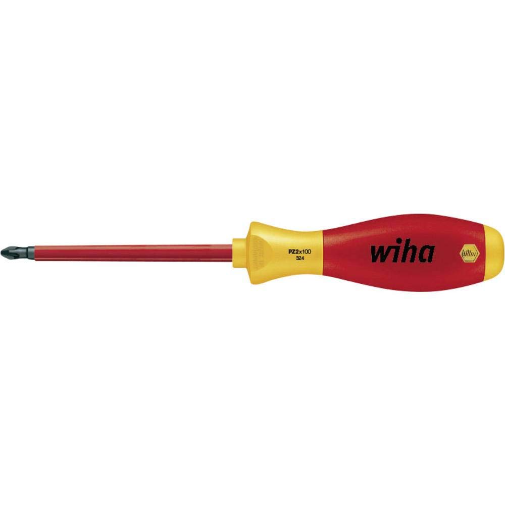 WIHA 00878 SoftFinish® Electric Screwdriver SlimFix 324 PZ1 x 80mm (Ref. 3241) - Precision Tool for Electronics, Appliances & DIY Projects