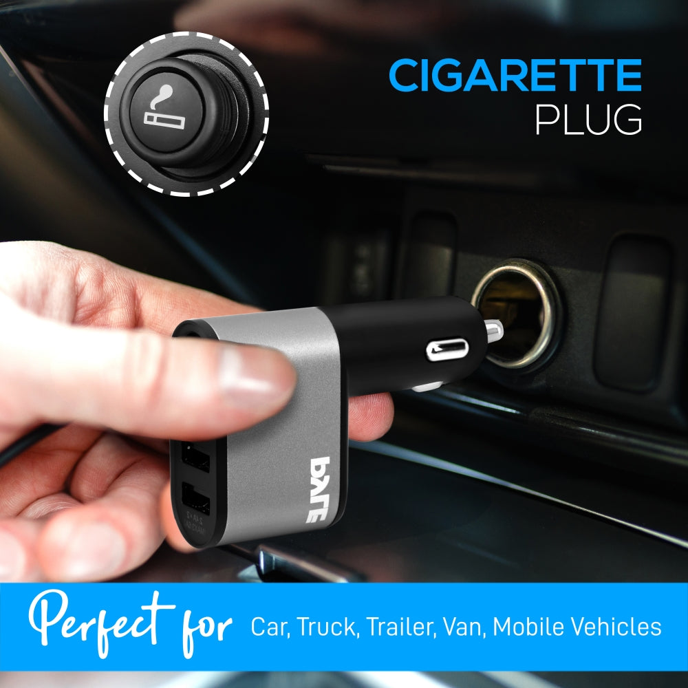 USB Rechargeable Electric Lighter for Car - Windproof Arc Lighter with LED Display for Camping, Travel & Emergency Use (Black)