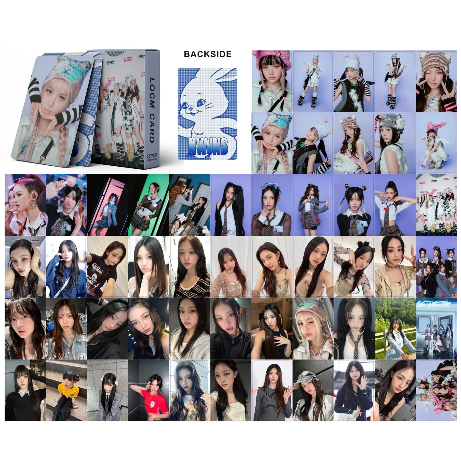 NewJeans Photocards 330Pcs Kpop Merchandise Set - 6 Boxes Lomo Cards for NewJeans Fans Collection | Perfect for Scrapbooking, Gift Giving & Kpop Fan Events