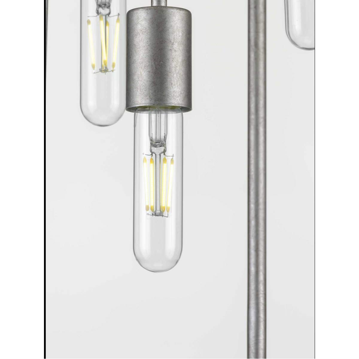 Progress Lighting Bonn Collection 4-Light Farmhouse Pendant Light - Galvanized Metal Finish for Kitchen Island, Dining Room or Entryway Lighting