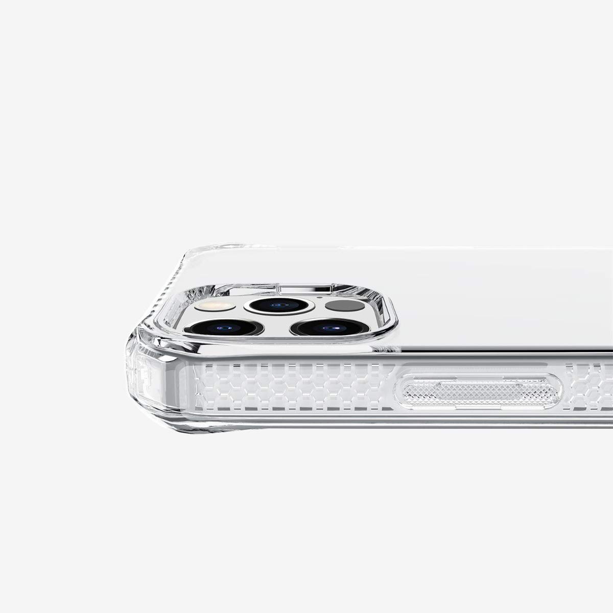 ITSKINS Spectrum 360 Clear Protective Case for iPhone 12 Pro Max - Slim Hybrid Shockproof Cover with Anti-Yellowing Technology | Military-Grade Protection | Perfect for Outdoor Activities, Work & Travel