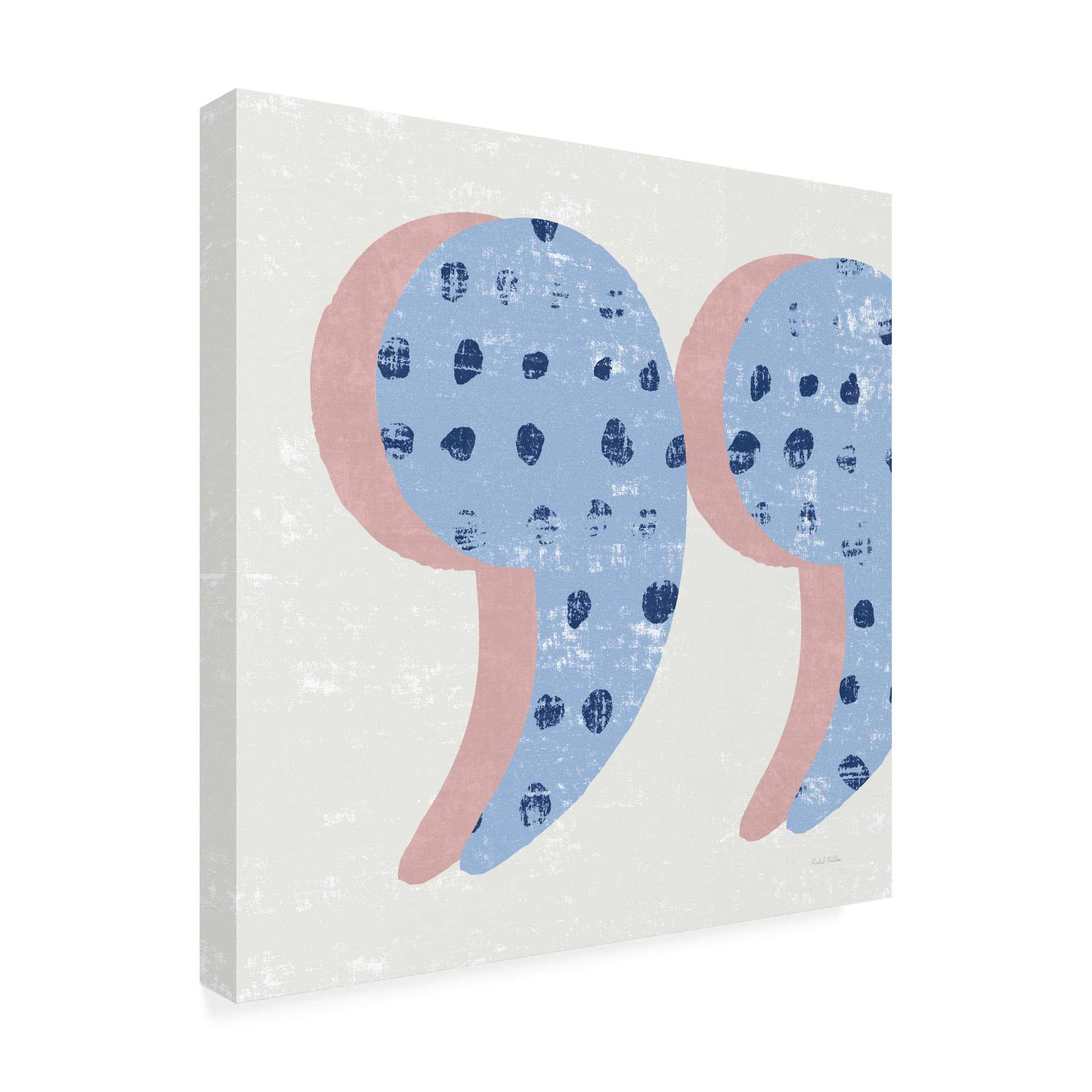 Michael Mullan 'Punctuated Uare V Bright' Canvas Art Print - Modern Abstract Wall Decor for Living Room, Bedroom & Office | Trademark Fine Art Collection