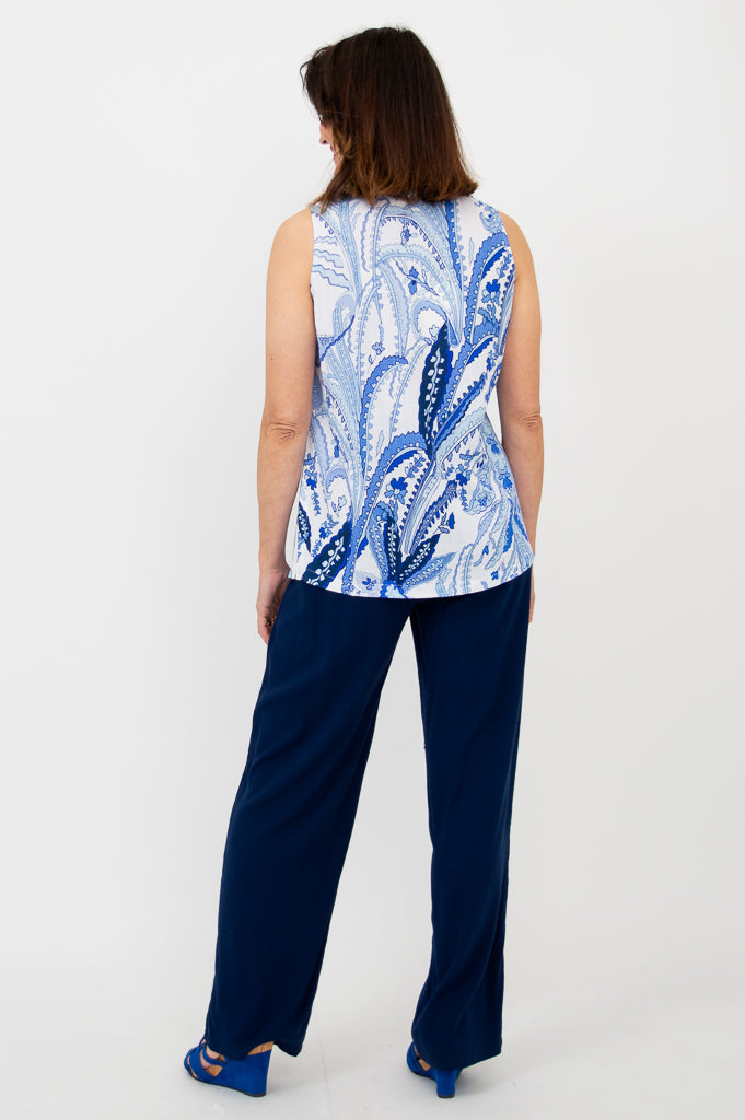 Dena Tank Top for Women - Radiant Linen Bamboo Blend - Breathable & Comfortable for Summer, Yoga, and Casual Wear