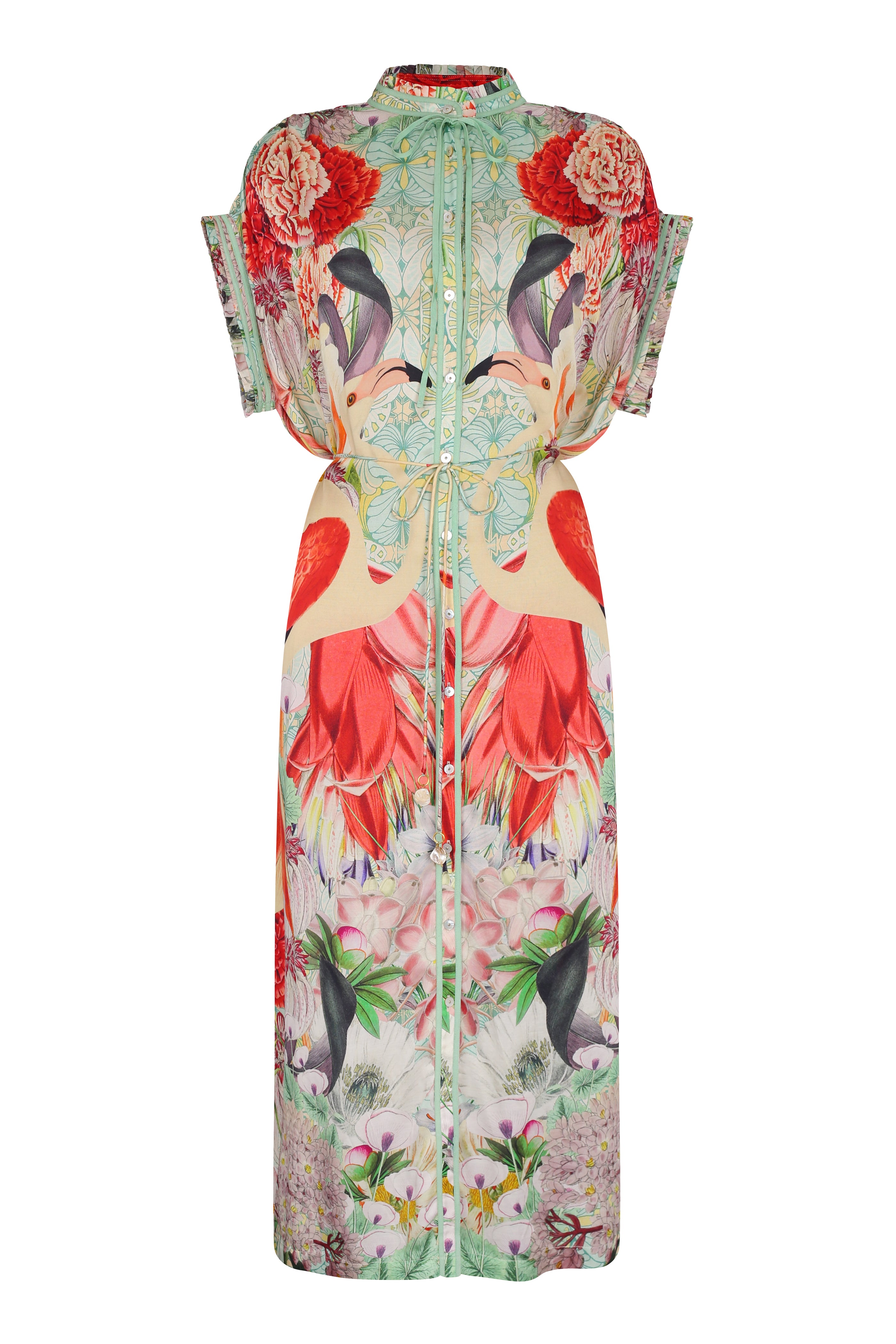 Valerie Kaftan 44 - Elegant Floral Print Maxi Dress for Women | Perfect for Summer Beach Vacations, Boho Parties & Casual Outings