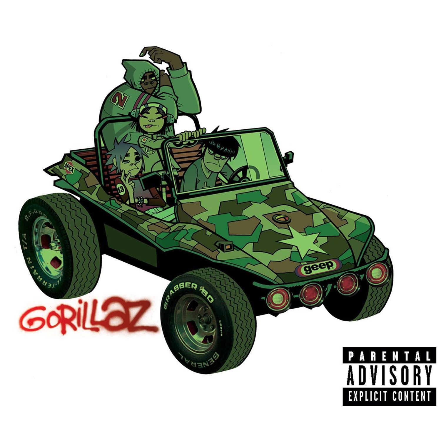 Gorillaz Audio CD - Gorillaz (Explicit Lyrics) | Alternative Rock Music Album for Home, Car & Party Playback