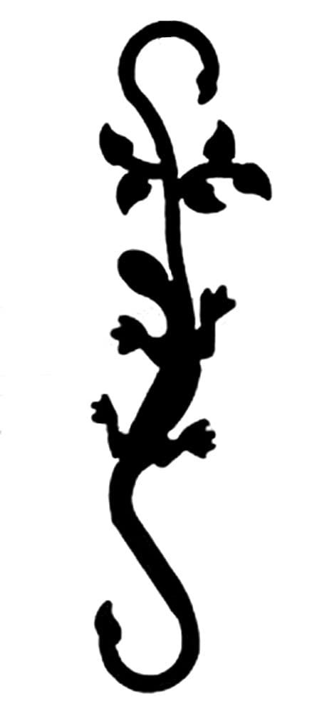 Decorative Wrought Iron Salamander S Hook - Vintage Wall Hanging Hook for Keys, Hats & Coats - Perfect for Farmhouse, Cottage & Rustic Home Decor
