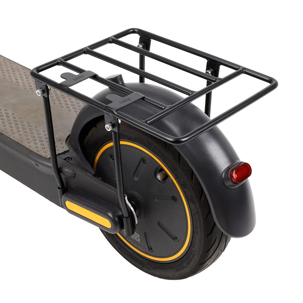 Ninebot Max G30D 2/G30 Max/G30E/G30LP Scooter Luggage Rack - Heavy Duty 8mm Solid Steel Tube Rear Shelf - Easy Installation & Durable Accessory for Commuting, Shopping & Travel