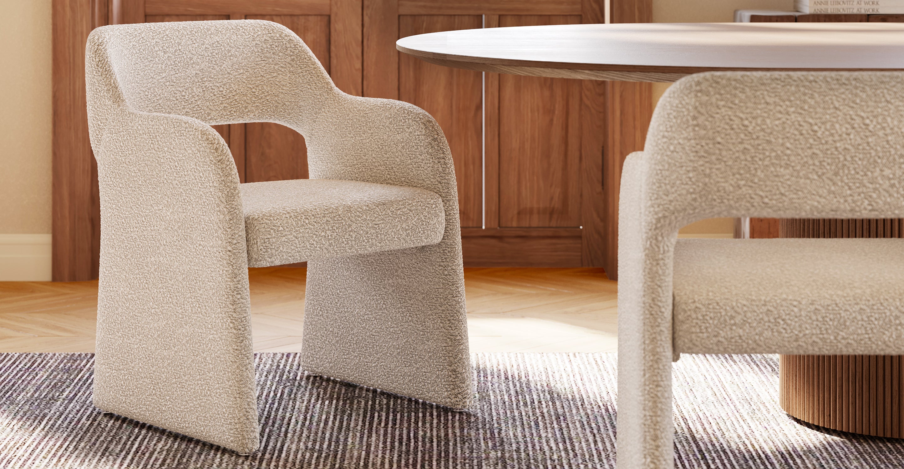 Chios Modern Dining Chair - Sturdy Wooden Kitchen Chair with Cushion - Comfortable & Stylish for Dining Room, Kitchen, Breakfast Nook, and Home Decor