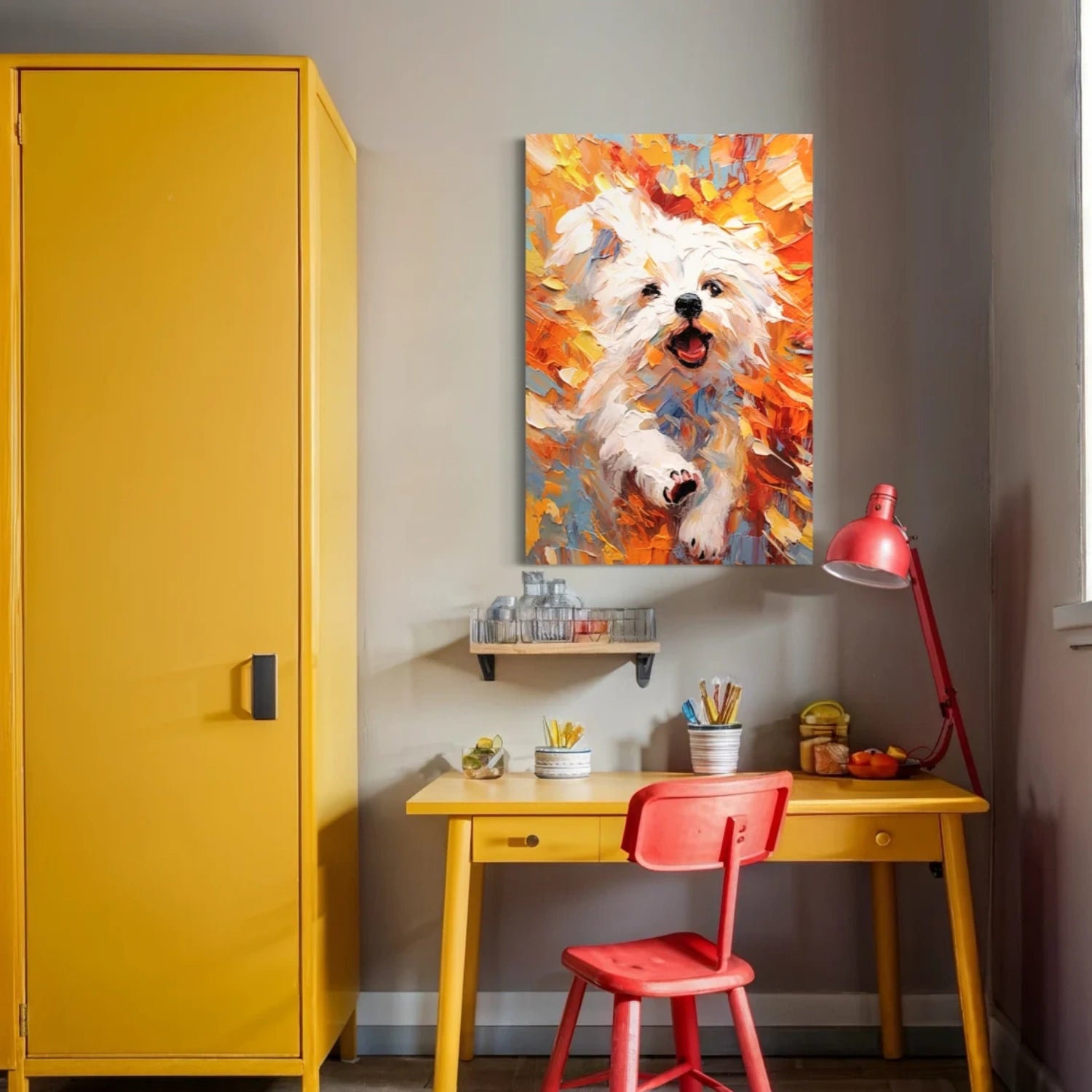 Animal Art Painting #AP138 - Handmade Wildlife Canvas Wall Decor for Living Room, Bedroom & Office