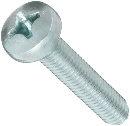 Small Parts Steel Machine Screw M10-1.5x30mm, Zinc Plated Pan Head Phillips Drive, Fully Threaded DIN 7985, Ideal for Automotive and Machinery Assembly